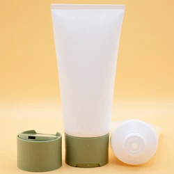 empty lady skin care facial cleanser packaging container round shape cosmetic packaging face wash tube