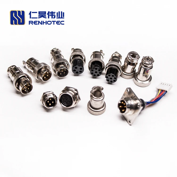 GX16 Aviation Plug Connector Colour Head Power Cable