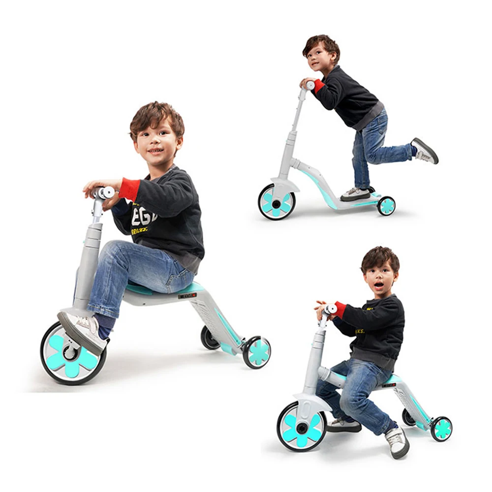 Самокат для детей многофункциональный 3 в 1 трехколесный велосипед баланс велосипед, способный преодолевать броды для От 2 до 6 лет