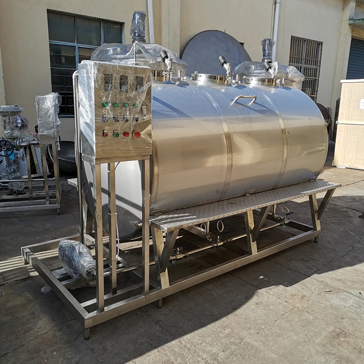 CIP Cleaning Tank Washing Machine CIP Unit System For Milk Dairy Juice