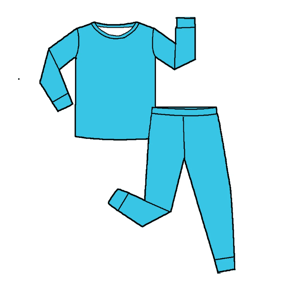 boutique wholesale short sleeve solid bamboo two piece lounge set kids cotton set