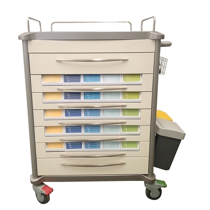 Factory direct sale distribution Hospital&Clinic Patient Medication Equipment Medical Medication Medicine Trolley Cart