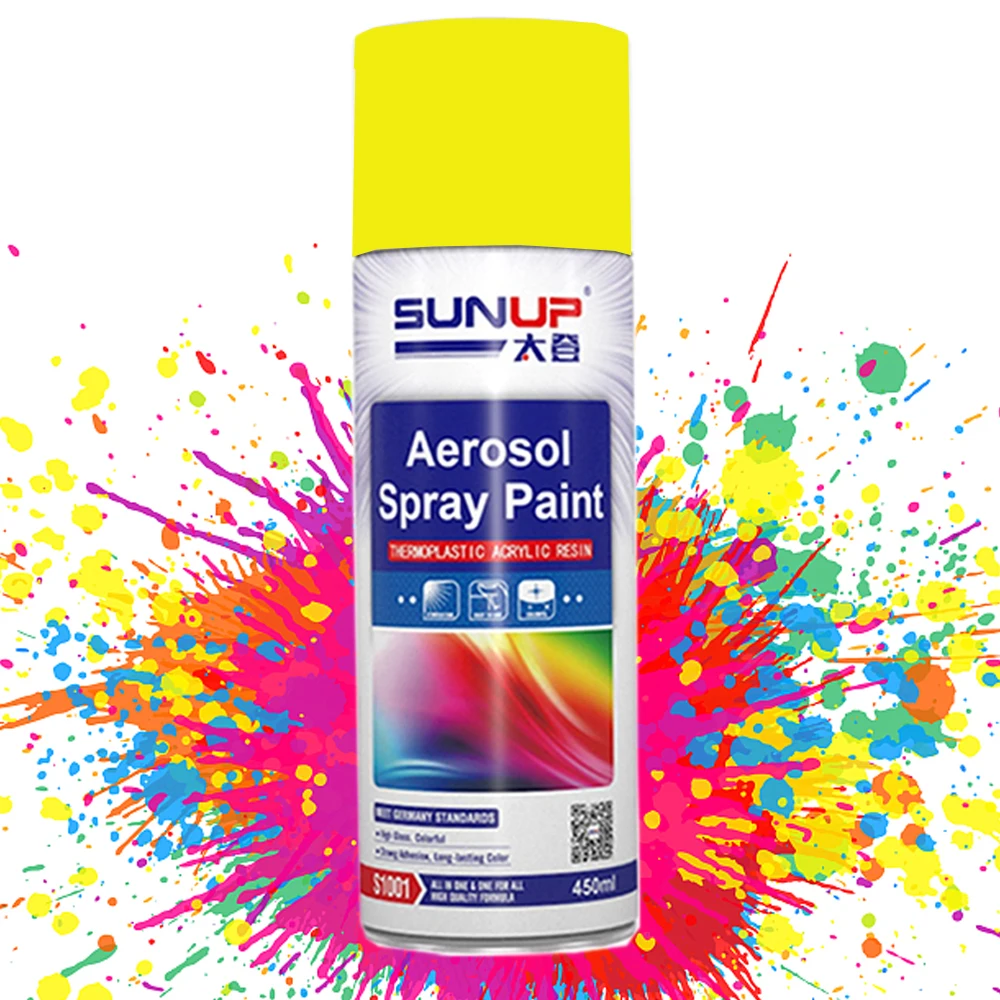 Wholesale black and white gold color acrylic aerosol spray paint painting car graffiti spray paint