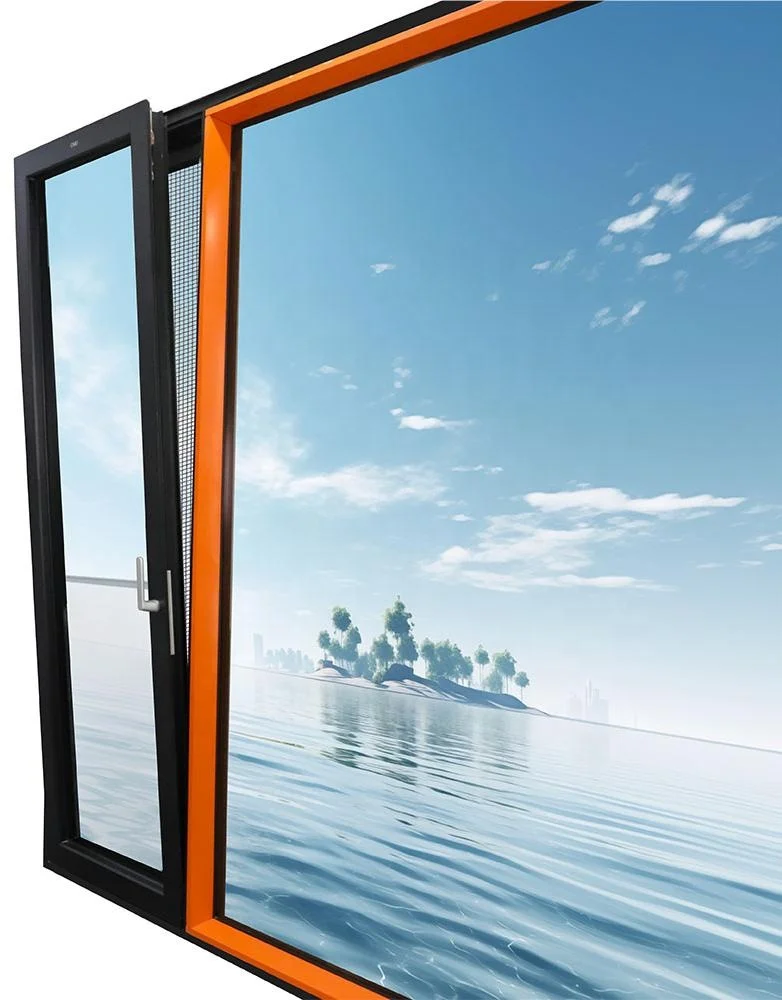 Heat Insulation System Aluminium Tilt&Turn Inward Opening Casement Windows Windproof House Big Glass Picture Windows Customized