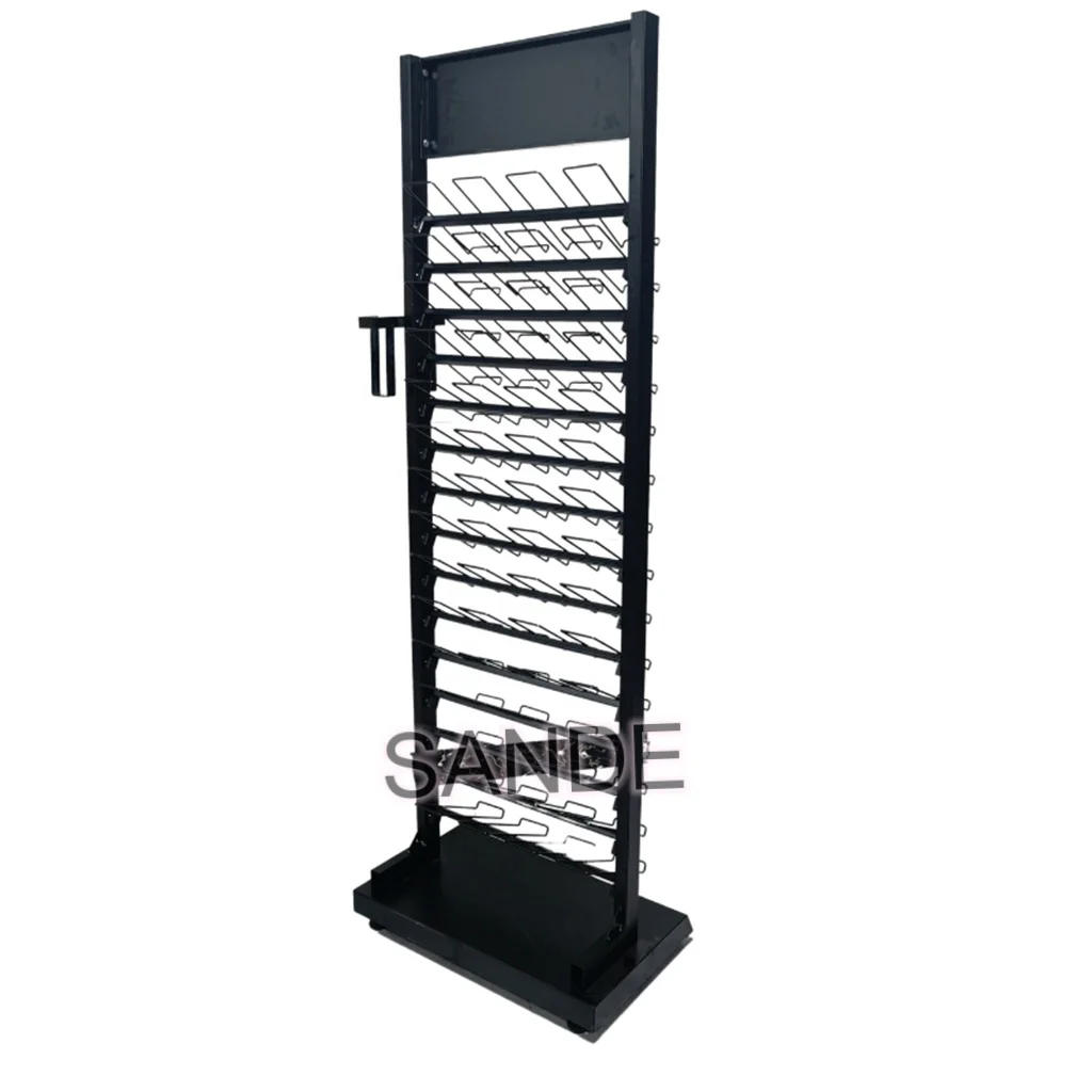 SANDE Hot Selling Ceramic Tile Stone Display Rack Stand For Showroom marble granite quartz stone display shelf sample stand