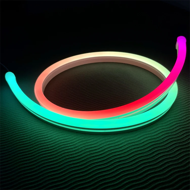 Full Color RGBIC DC24V 14W/M SMD2835 IP67 120leds Silicone Neon Tube LED Neon Flex for Home and Outdoor Decoration