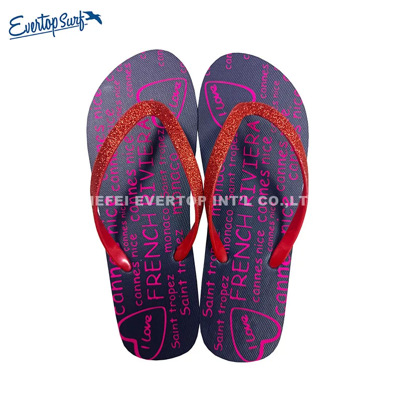 Chinese manufacturer supplier fancy slippers ladies pattern unisex beach flip-flops slippers