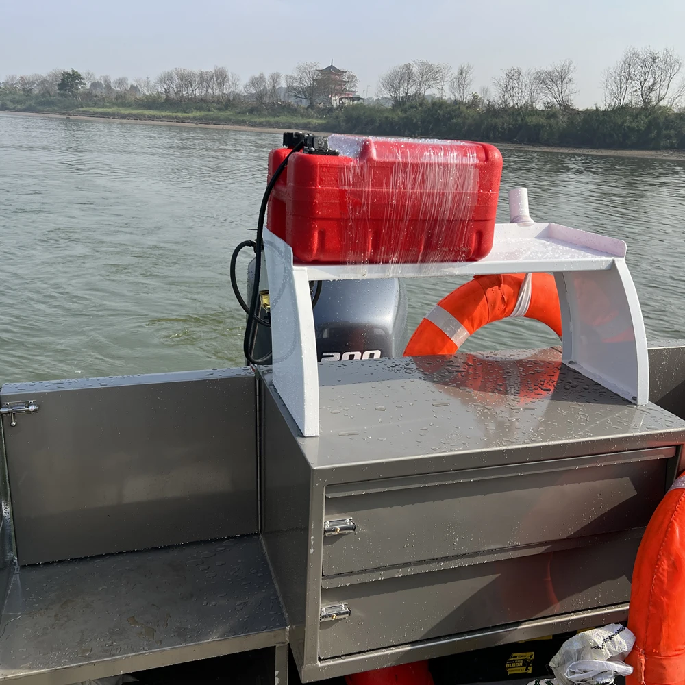 KINOCEAN 22FT Aluminum Dual Control Fishing Boat With Half Cabin For Sale