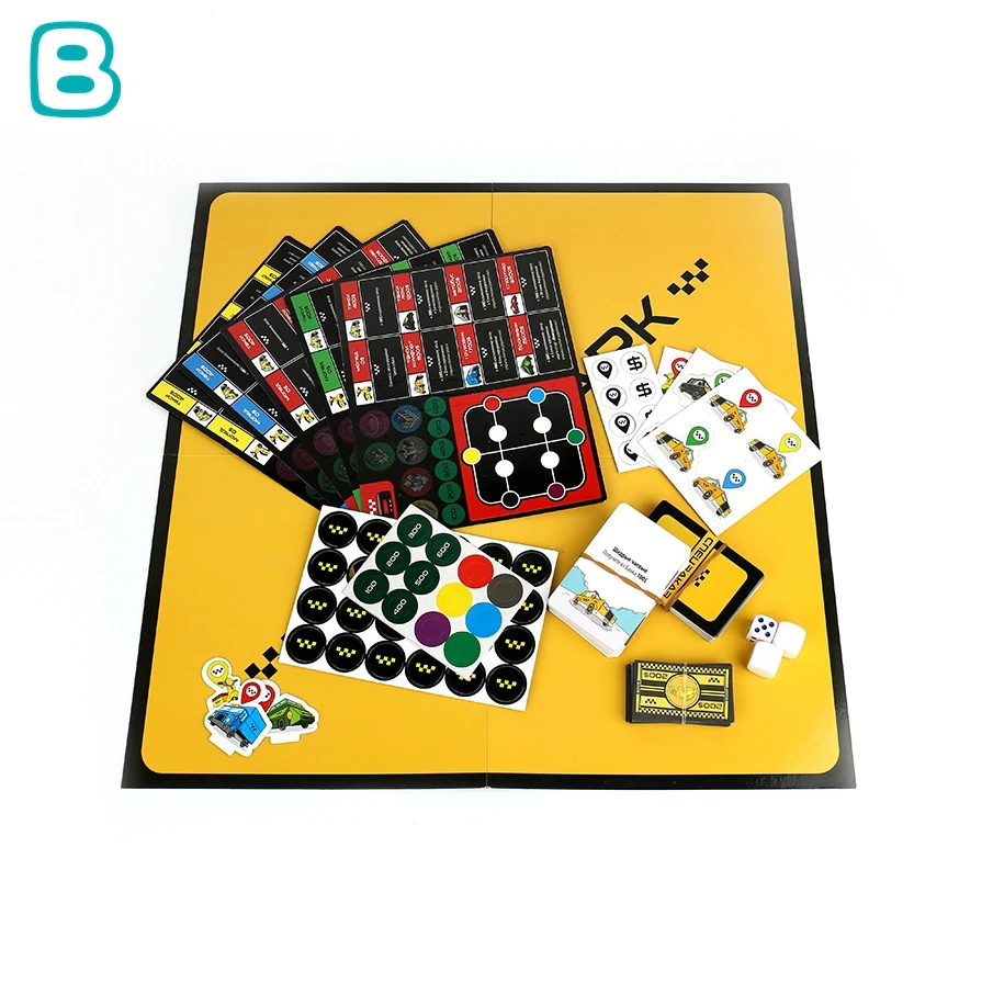 Wholesale Custom Board Game For Kids Logo Printing Custom Turn Based Board Games with Board For Family Party Games