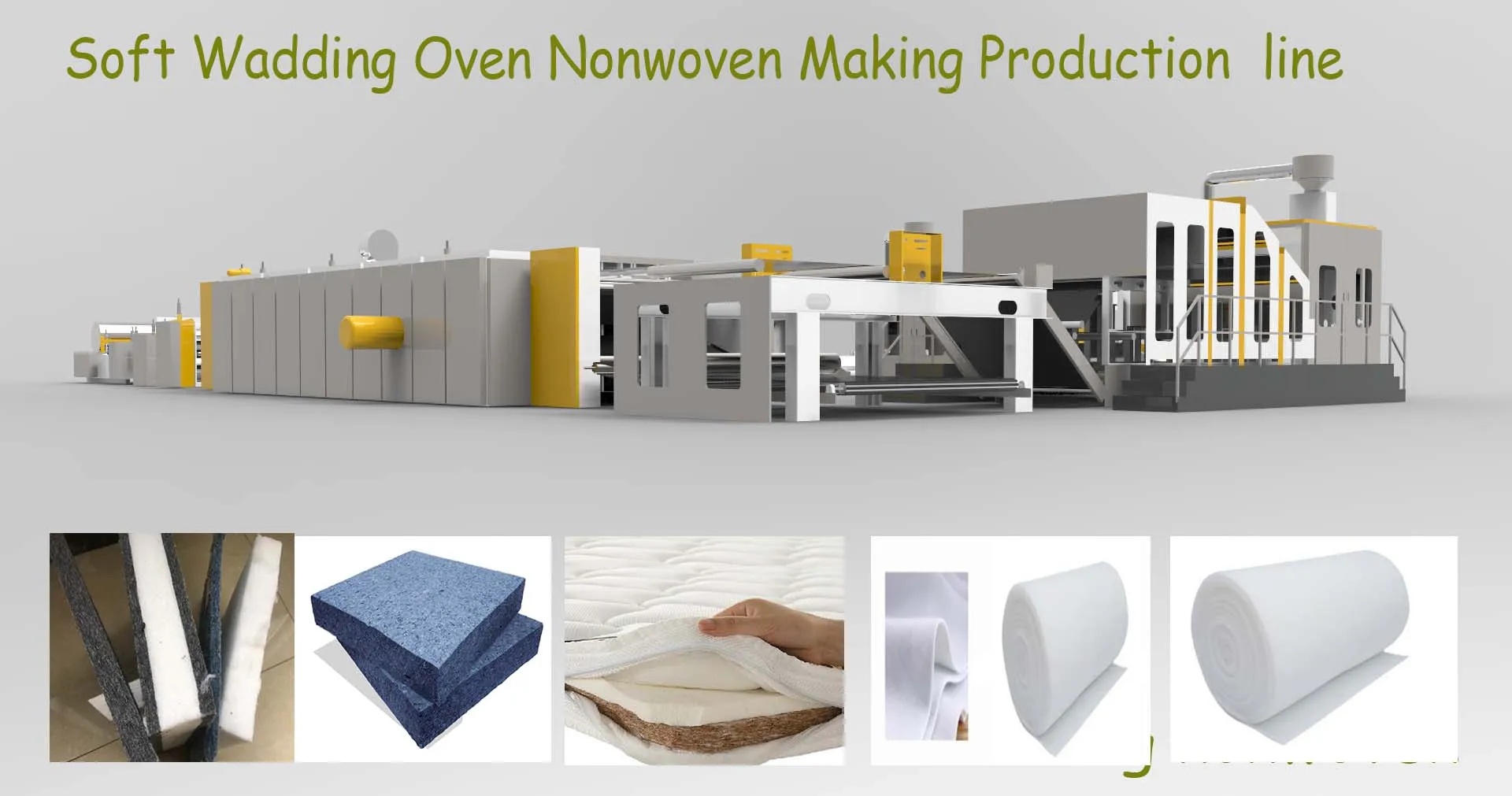 PET /PP /Coconut  Fibers  Soft /Hand Wadding Non woven Oven  Matters Nonwoven Making Machine