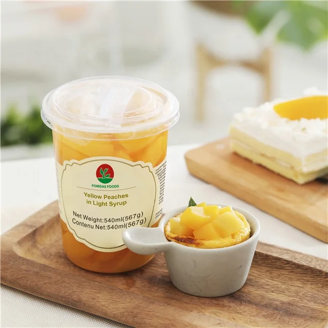 Canned Food 567g(20oz) Peach Strips in Fruit Juice in Pear Juice in Fruit Cup