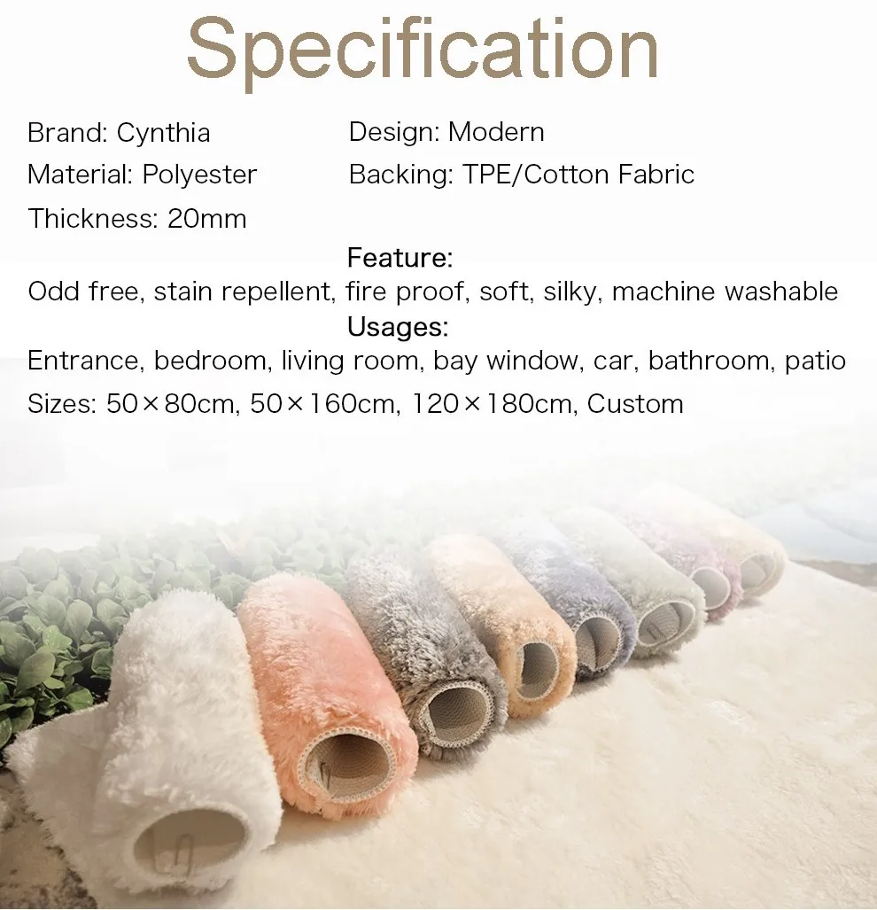 High quality Soft long pile Shaggy Carpet Living room Floor area Rugs Fluffy Carpets for Living Room