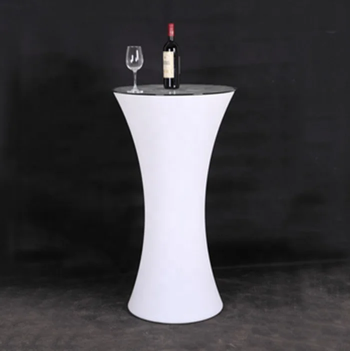 Modern Event Light up bar Table Garden Party Illuminated Led high cocktail Table Outdoor Glowing Led Cocktail Table