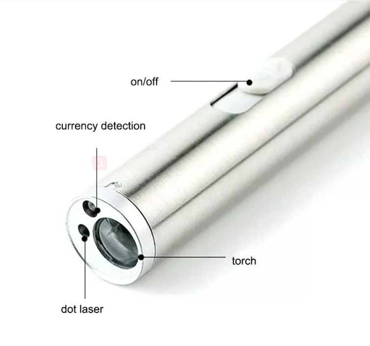 Wholesale 3 in 1 multi-function mini USB rechargeable penlight led pocket red laser Pointer UV flashlight for Pets Interactive