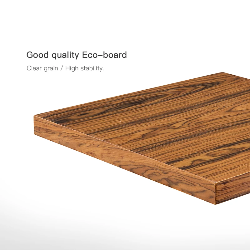 FUSHAN restaurant dining table MDF with wood veneer table top