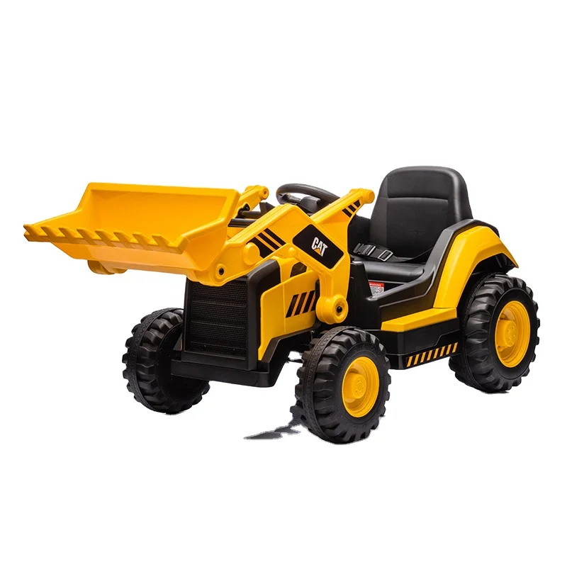 2024 Kids Ride On Excavator Caterpillar Licensed Electric Baby Tractor Car Toys With Remote Control Music Light
