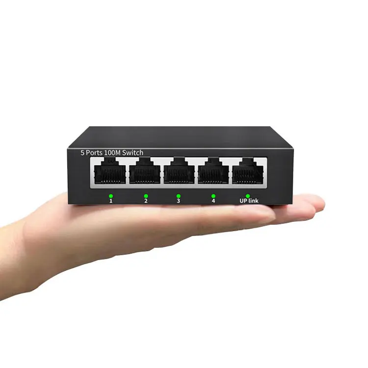 For Sale Desktop mini Switch Switcher Rj45 Lan Splitter 5-port Fast Ethernet 10/100/1000mbps Network Switch