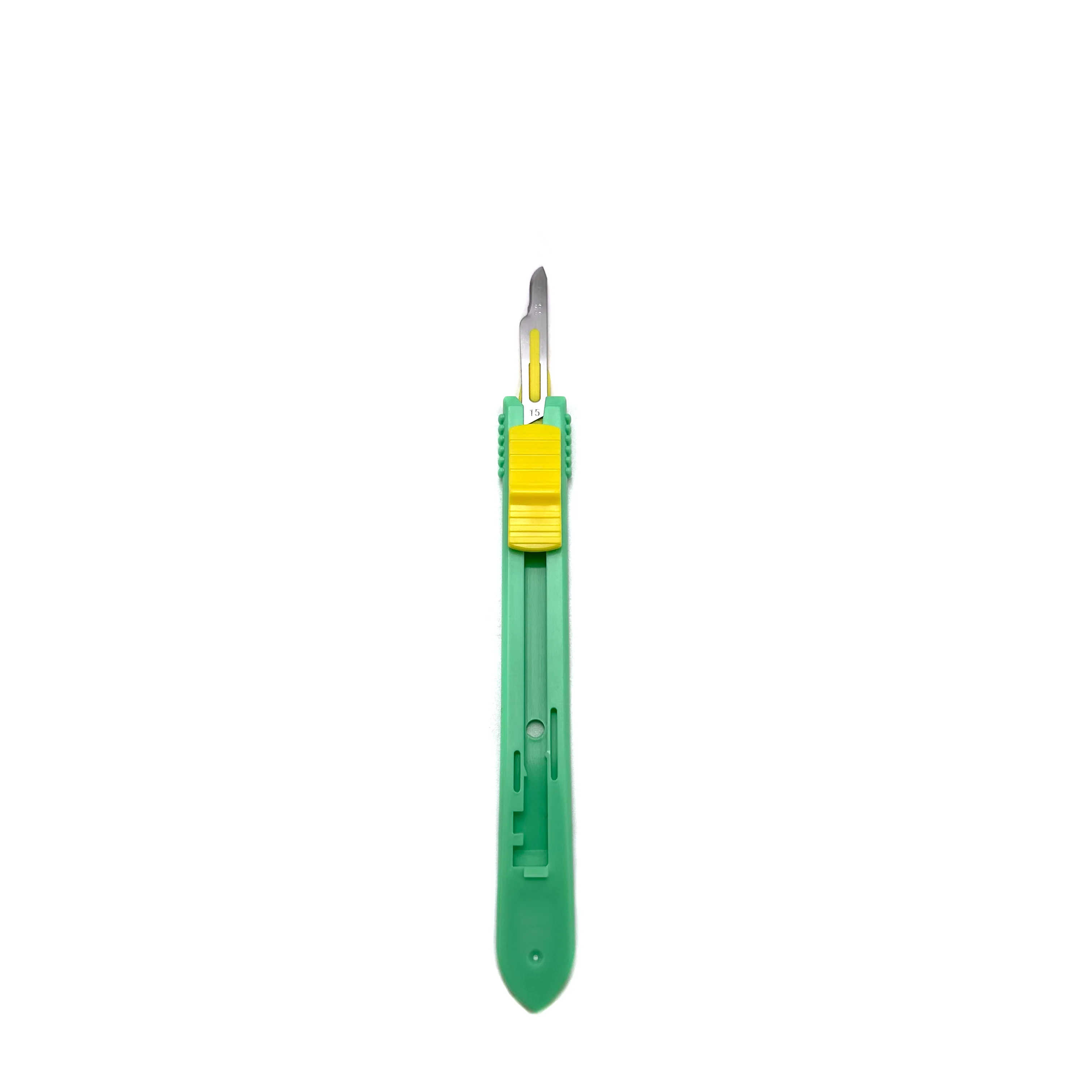 Sterilized Disposable Stainless Steel 10R Surgical Retractable Scalpel Blade 10R Safety Scalpel