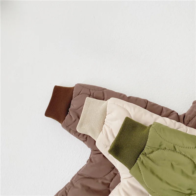 
Toddler Cotton Romper Baby Winter Coat Zipper Long Sleeve Cute Baby Snowsuit 
