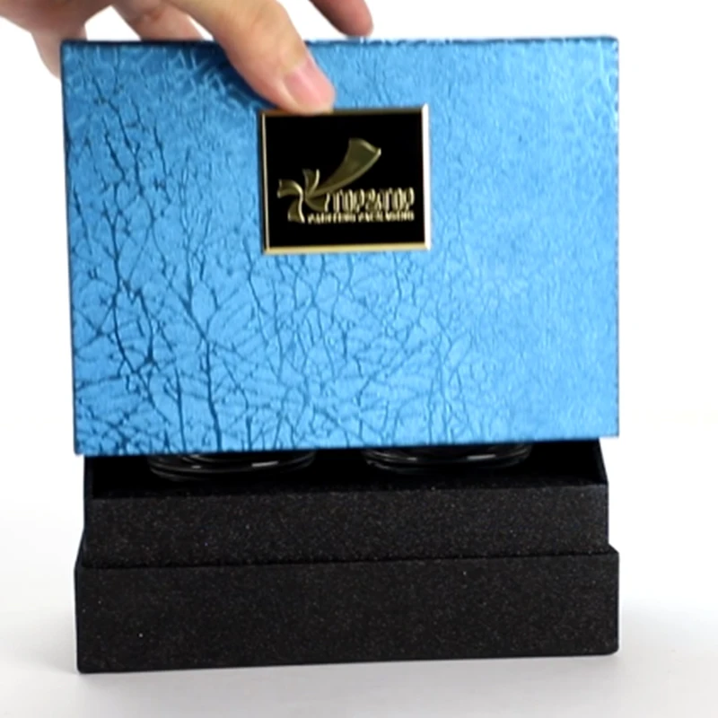 Custom wholesale luxury essential oil perfume bougie container cardboard gift coffret bougie candle jars packaging boxes