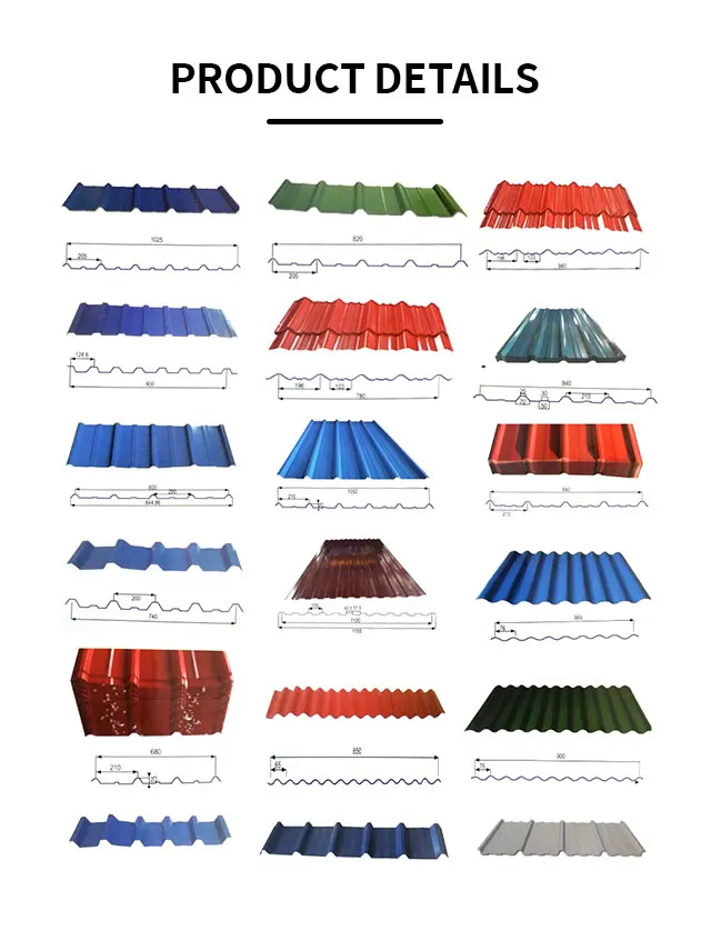SGCC DX51 z140 Building Steel Material Cold rolled ppgi color Coated Painted corrugated metal galvanized iron roof sheets price