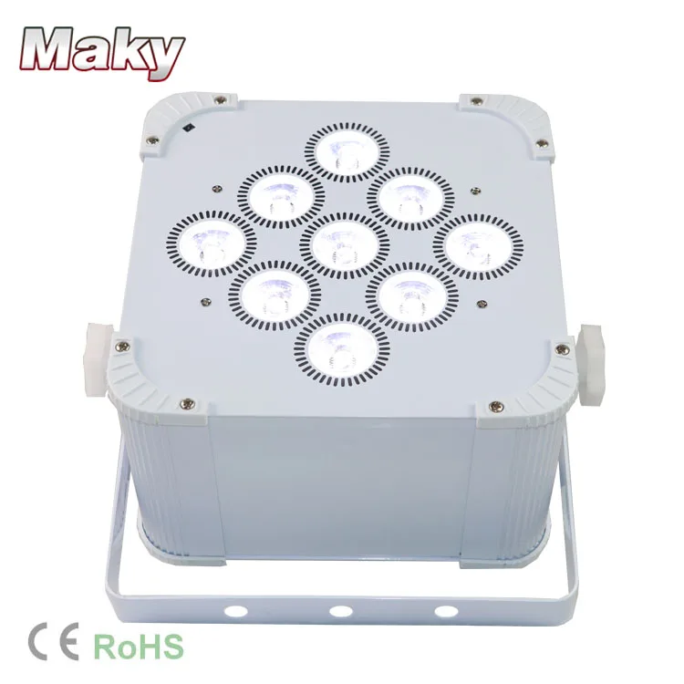  LED Quad RGWAUV плоский PAR 9x18W беспроводной и аккумулятор