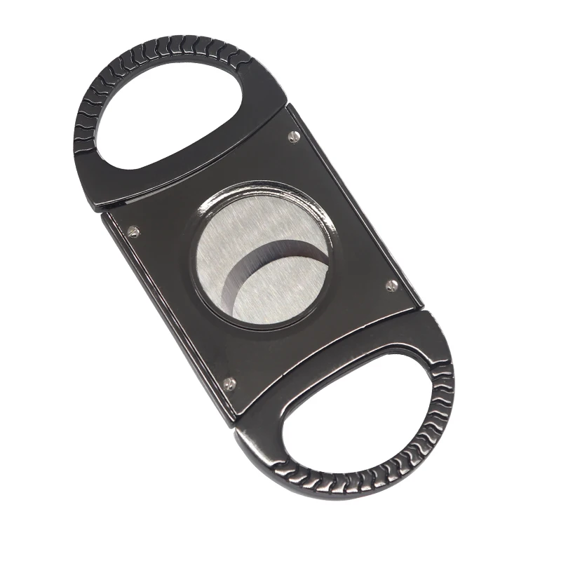 Rukioo Custom logo Luxury Cigar Accessories Stainless Steel Metal Cigar Cutter