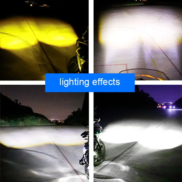 Motorcycle Lighting System S19 Motorcycle Led Projector Headlight 3000k 6000K High Low Beam Motorcycle laser led