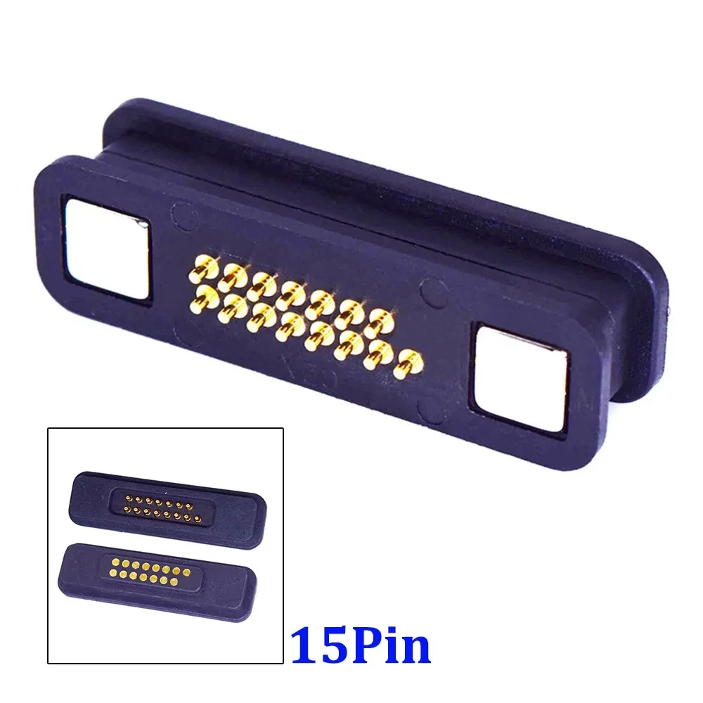 1 Pair Waterproof Magnetic 2A Pogo Pin Connector 13/14/15/16/17/18/19/20Pin Male Female Spring Loaded DC Power Socket