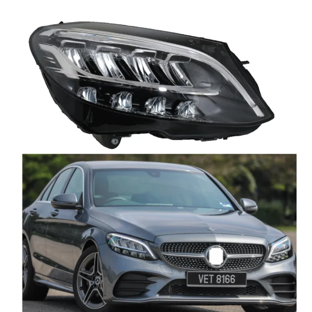 W205 C Class Headlight head Lamp LED Low For MERCEDES BENZ C180 C200 C260 C280 C300 2018 2019 2020 2021 2059066204 2059066304