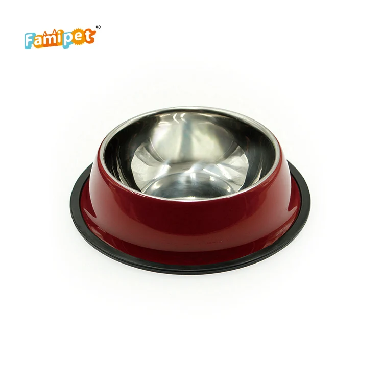  Dog Plate Pet Dish Professional Manufacture Wholesale Colorful Stainless Steel