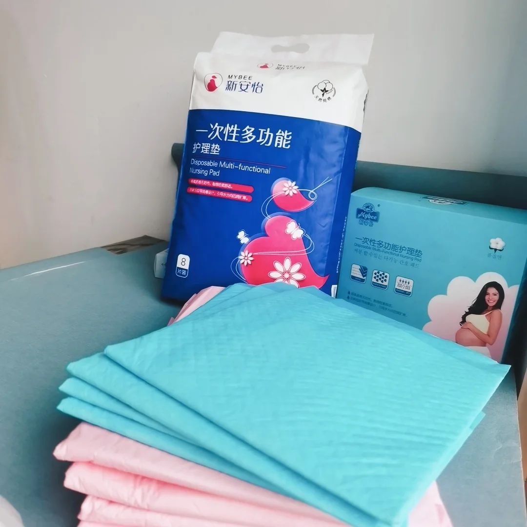 Elderly iBest Absorbing Breathable  Waterproof Incontinence useful large size blue non-woven urine leakage adult pads