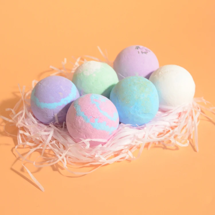 
Gift Set 6 Fizzy Bubble Spa Bath Bombs Kit Organic Natural Vegan with Different Organic Essential Oils For Women/Men/Kids 