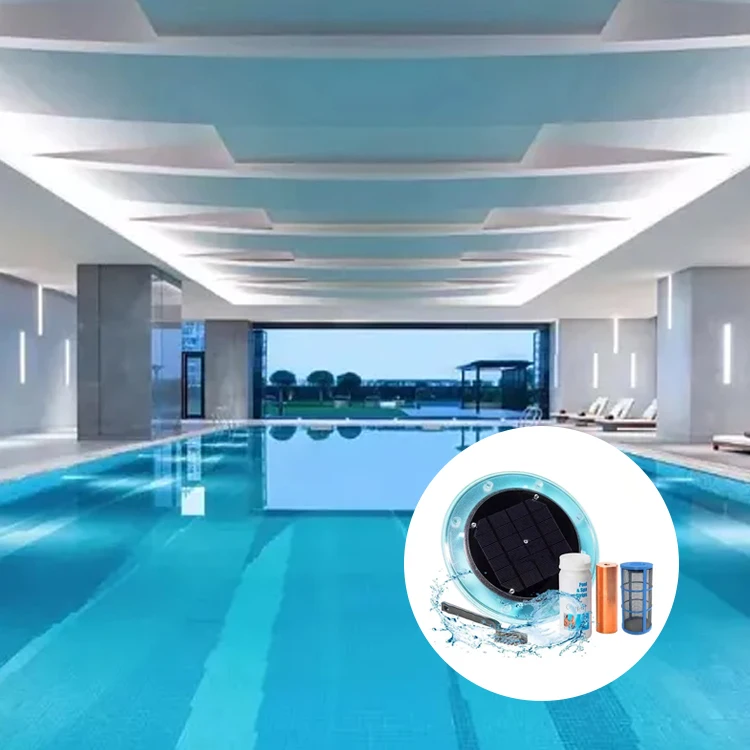 Manufacturer Ionization Pool Suppliers Portable Solar Copper Ionizer Swim Pool Cleaner