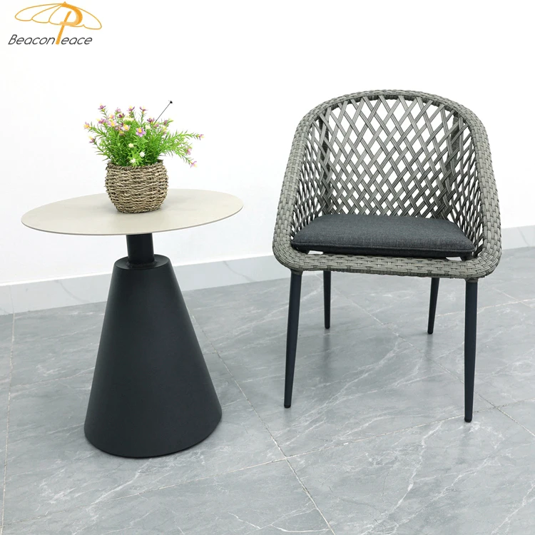 Outdoor coffee patio balcony bistro sets small spaces nordic style 3 piece bistro set of chairs and table