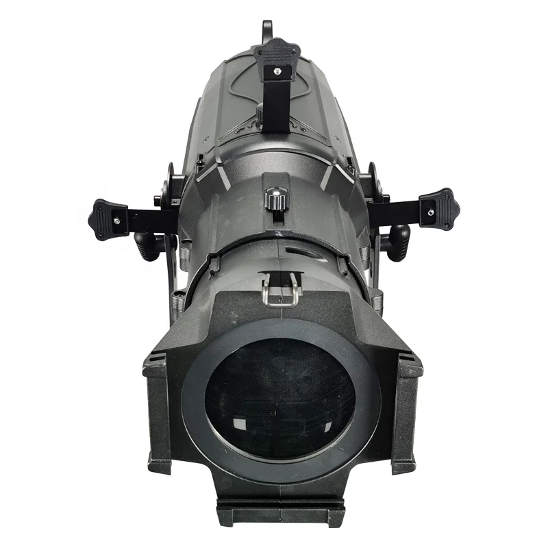 ZY High CRI Professional Stage Lighting 200W LED Silent fan Follow Spotlight Profile Light with Zoom for Theater