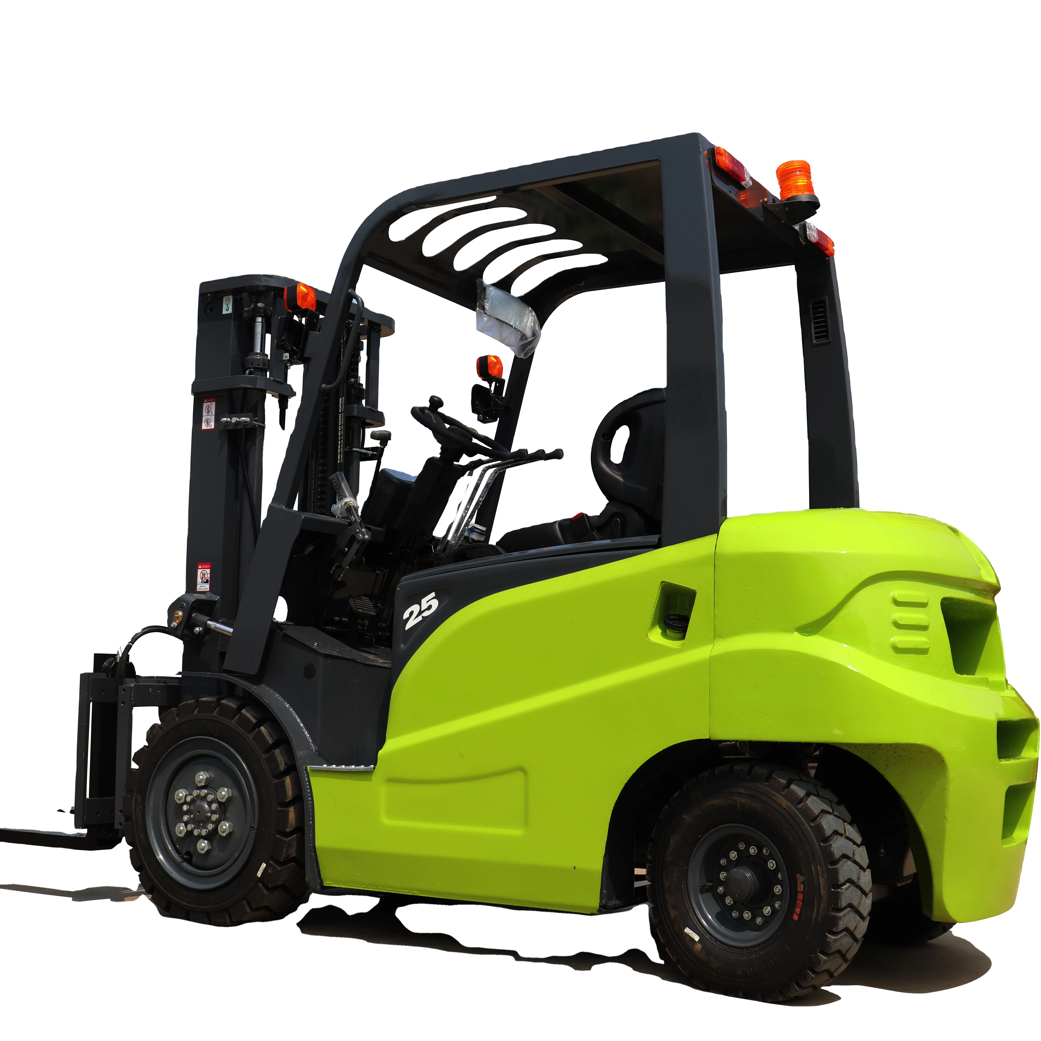 LGCM electric forklift spare parts with warning light 2 stage mast fabric seat