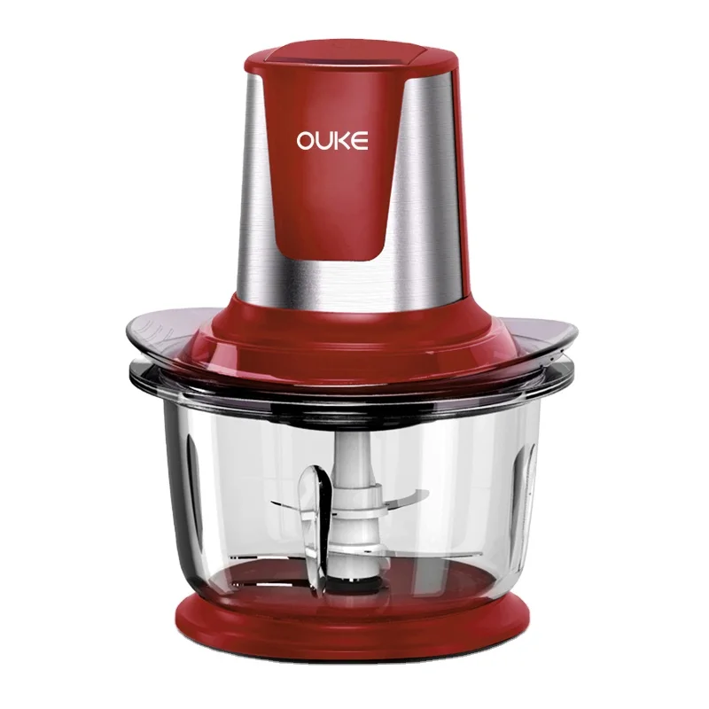 400 Вт комбайн стеклянная чаша 1.5L Емкость Электрический измельчитель мяса мясорубки