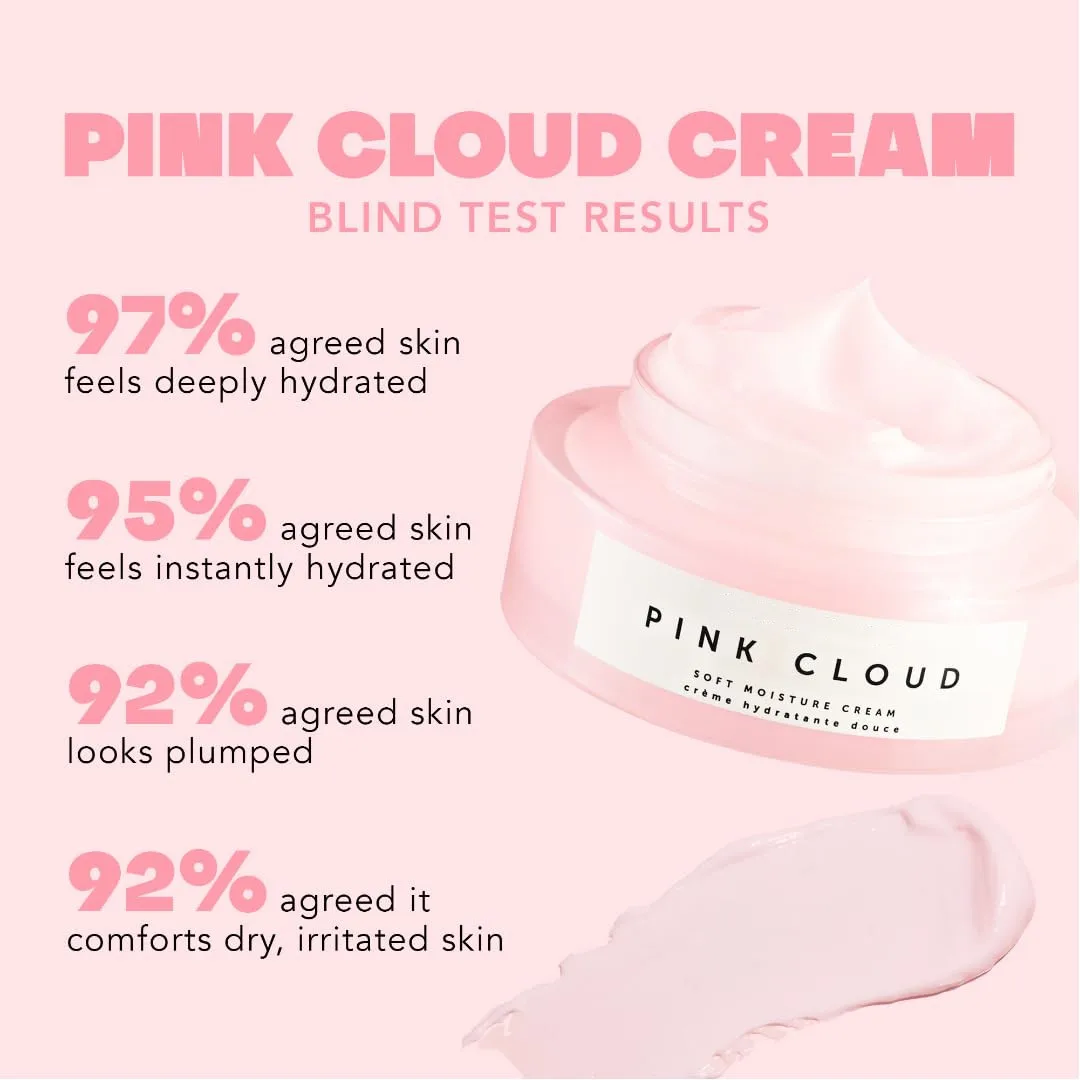 Private Label Pink Cloud Plumping Hydrating Smoothing Best Face Cream for Fair Skin Glowing Skin with Tremella Mushroom
