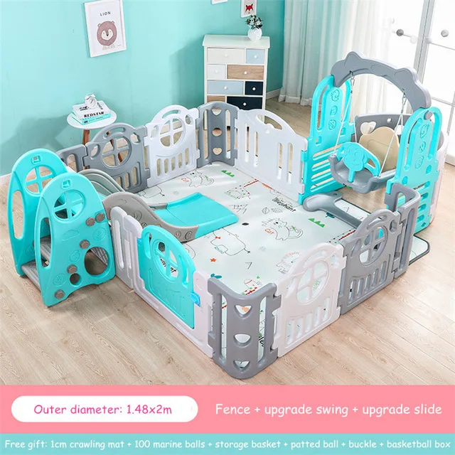 Baby Kids Playpen Indoor Playgrounds Family Amusement Park Baby Fence Game Center Child Safety Fence Barriere De Securite Enfant