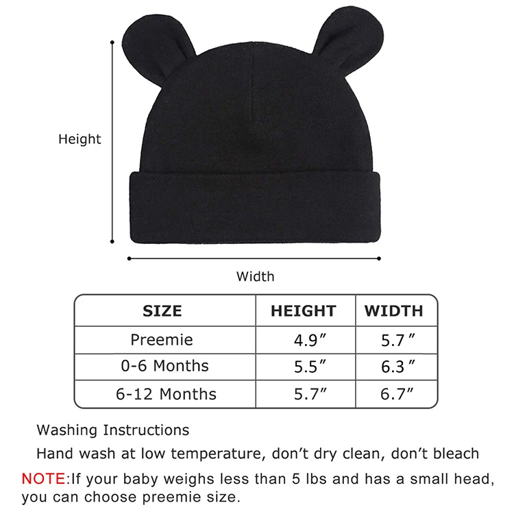 Hot Sale Baby Hats Bear Ears Caps Baby Boy Girl Toddler Infant Beanie Baby Hats & Caps