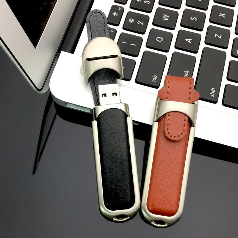 Luxury Leather General U-disk Pen Usb Flash Drive 3.0 and 2.0 4GB 8GB 16GB 32GB 64GB 128GB