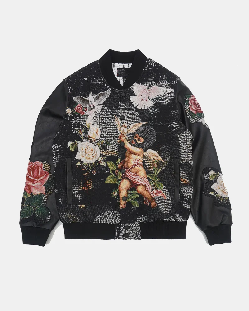 Quick Customize Custom Logo Tapestry Jacket Woven Jacquard Streetwear High Quality Designer Tapestry Blankets Hoodies Jackets