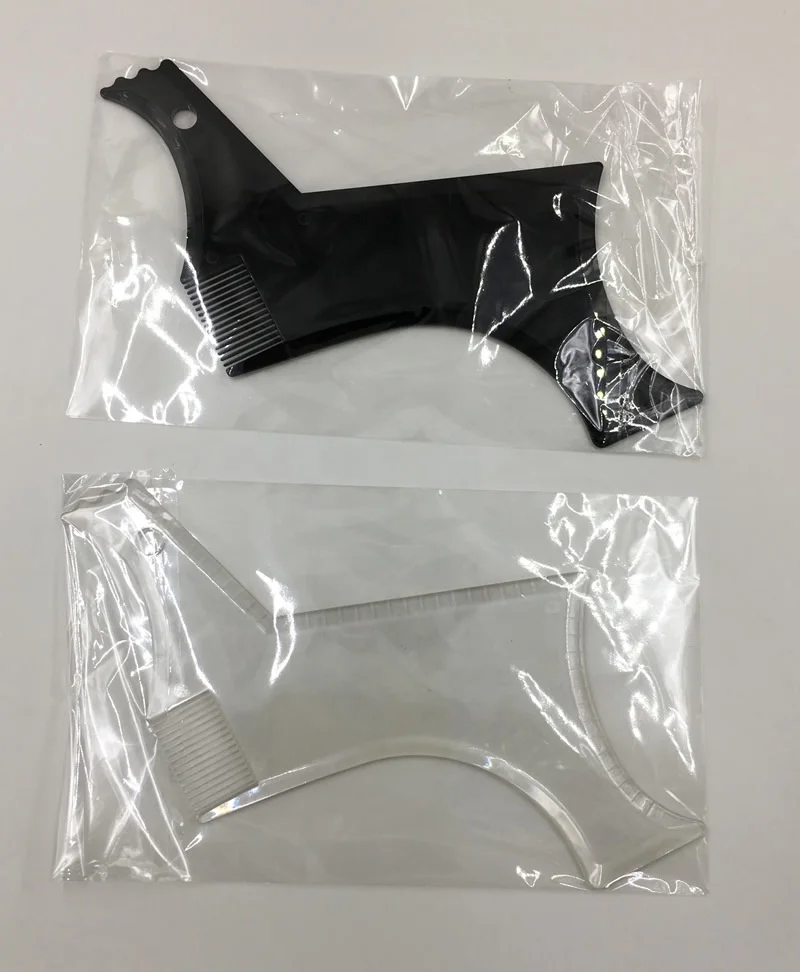 Цена по прейскуранту завода оптовая продажа изготовленный на заказ логос напечатал борода расческа триммер для Мужской Бороды линия формовой резец бородкой усов бакенбард