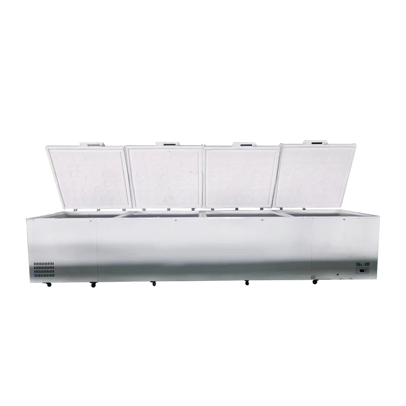 Hot Sale Freezer Cold Store 4 Door 2190 Liter 1658 Liters Big Large Commercial Ice Deep Fridge Freezer
