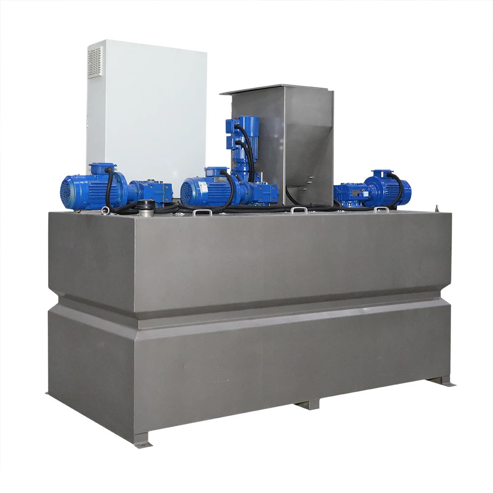 Automatic Pac pam Coagulants Flocculant Chemicals Powder Dosing Feed Preparing Machine Capacity 500~ 6000 L/h