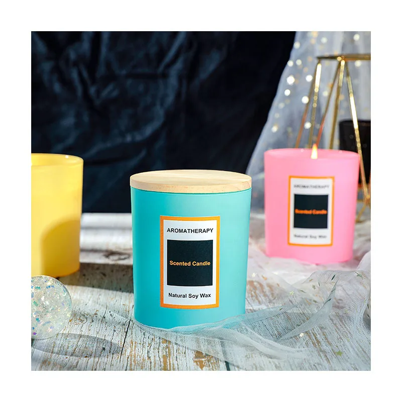 Vanilla Scent Crystal Organic Wax Paraffin Soy Candle