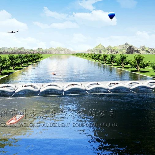 Заводской надувной прыгающий мост для парка плавающий водный