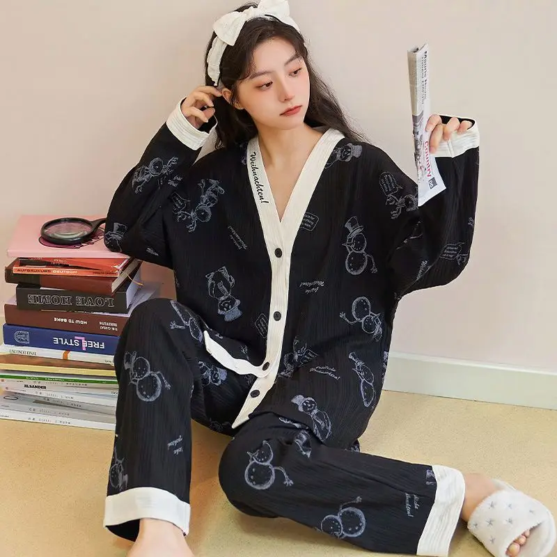 Women Pajama Set Super-Soft Short & Long Sleeve Top with