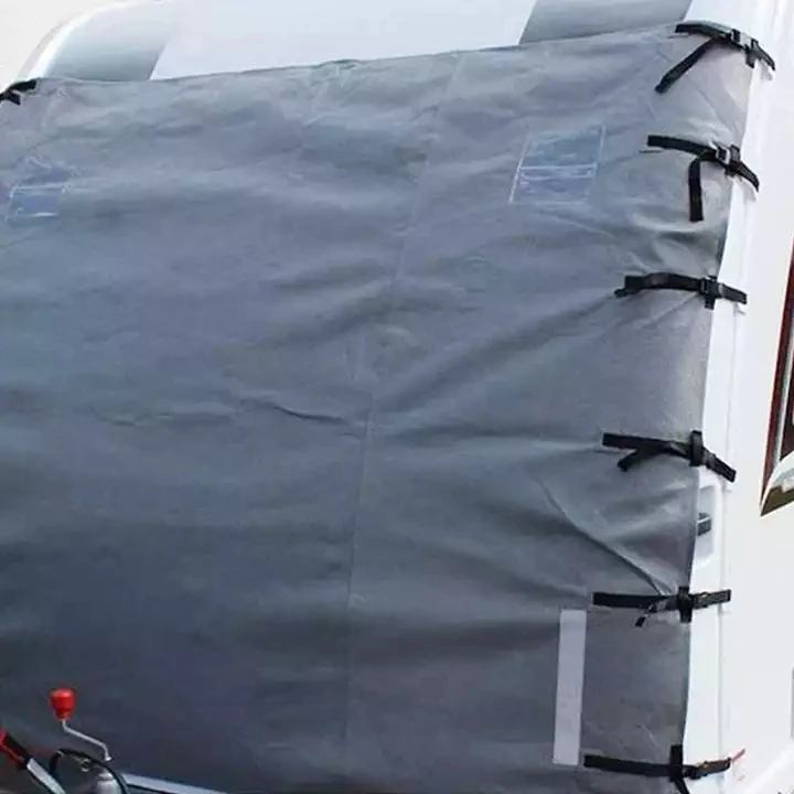 UV Resistant Waterproof 4Layers Non-Woven RV Windshield Caravan Front Towing Cover